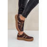 Zazoo N1176 Suede Sneakers Platformoje Leopardas Šokoladas | Kedai | jai24.lt