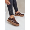 Zazoo N1176 Suede Sneakers Platformoje Leopardas Šokoladas | Kedai | jai24.lt
