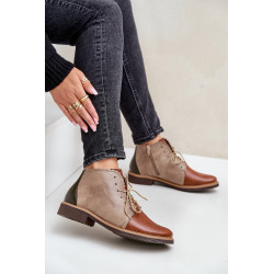 Odiniai Auliniai Batai Su Žemu Kulnu Rudi Zazoo 4078 200223