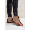 Odiniai Auliniai Batai Su Žemu Kulnu Rudi Zazoo 4078 | Auliniai batai moterims | jai24.lt