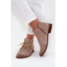 Odiniai Auliniai Batai Su Žemu Kulnu Rudi Zazoo 4078 | Auliniai batai moterims | jai24.lt