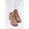 Odiniai Auliniai Batai Su Žemu Kulnu Rudi Zazoo 4078 | Auliniai batai moterims | jai24.lt