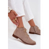 Odiniai Auliniai Batai Su Žemu Kulnu Rudi Zazoo 4078 | Auliniai batai moterims | jai24.lt