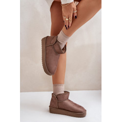 Moteriški Platforminiai Sniego Batai D.Franklin DFSH370010 Rudi 200224