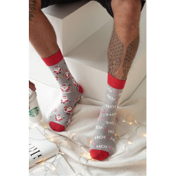 Vyrų Kalėdų Kojinės Kalėdų Senelis Pilkas 200227