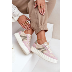 Moteriški Sneakeriai Su Nėriniais Ant Platformos Daugiaspalviai Lesida 200258