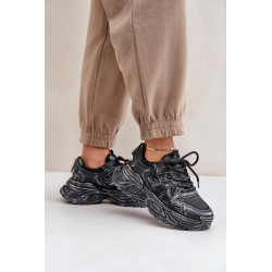 Moteriški Sneakers Su Nusidėvėjimu Ant Platformos Juodi Seladwen 200260