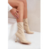 Audinės Aukštakulniai Batai Šviesiai Smėliniai Amune | Auliniai batai moterims | jai24.lt