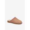 Patogūs namų avalynė šlepetės su siuvinėjimu moterims Inblu FX000021 Camel | Šlepetės | jai24.lt