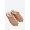 Patogūs namų avalynė šlepetės su siuvinėjimu moterims Inblu FX000021 Camel | Šlepetės | jai24.lt