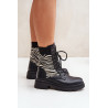 Moteriški Darbo Batai Su Kojinėmis Leopardo Raštu Juodi Penthis | Auliniai batai moterims | jai24.lt