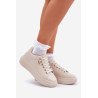 Moteriški Platforminiai Sportbačiai Eko Oda Balti Lelandine | Kedai | jai24.lt