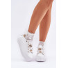 Moteriški sportbačiai su puošmenomis balti Grelesi | Kedai | jai24.lt