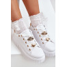 Moteriški sportbačiai su puošmenomis balti Grelesi | Kedai | jai24.lt