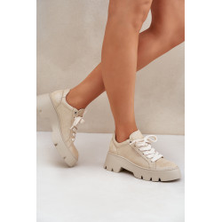 Sportbačiai Sportiniai Batai Ant Platformos CheBello 4632 Aukso 200356