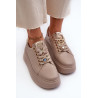 Moteriški Odiniai Sneakers Platformoje Su Dekoracijomis CheBello 4292 Šviesiai Rudas | Kedai | jai24.lt