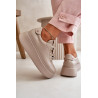 Moteriški Odiniai Sneakers Platformoje Su Dekoracijomis CheBello 4292 Šviesiai Rudas | Kedai | jai24.lt