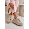 Moteriški Odiniai Sneakers Platformoje Su Dekoracijomis CheBello 4292 Šviesiai Rudas | Kedai | jai24.lt