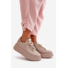 Moteriški Odiniai Sneakers Platformoje Su Dekoracijomis CheBello 4292 Šviesiai Rudas | Kedai | jai24.lt