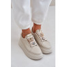Moteriški Odiniai Sneakers Platformoje Su Dekoracijomis CheBello 4292 Šviesiai Rudas | Kedai | jai24.lt