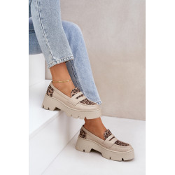 Odiniai Moteriški Mokasinai Ant Platformos Ir Žemo Kulno Leopardas Šviesiai Bežiniai Zazoo 20191 200363