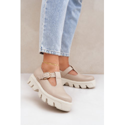 Odiniai Pusbateliai Su Segtuku Zazoo 20183 Šviesiai Rudi 200364