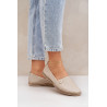 Elegantiškos Odinės Moteriškos Espadrilės Bežinės Zazoo 10177 | Espadrilės | jai24.lt