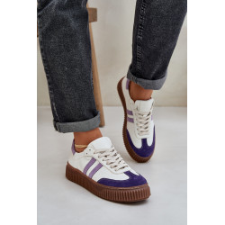 Zazoo N1068 Odinės Žemos Sportbačiai Moterims Ant Platformos Baltos 200377