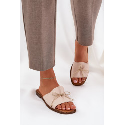 Plokščios Šlepetės Su Dekoratyvine Lankele Bežinės Deonelis 200380