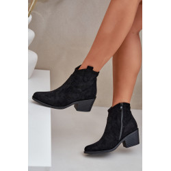 Perforuoti Kaukazo Batai Su Uždaria Eko Suede S.Barski HY51-061 Juodi 200410