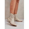 Moteriški Ażurowi Batai Ant Žemo Kulno Papuošti Gyvūnų Raštu Auksiniai Neliawen | Auliniai batai moterims | jai24.lt