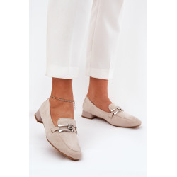 Mokasinai Su Dekoracija Ant Švelnaus Kulno Eko Suede Juodi Pillitha 200418