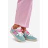 Žemos Moters Sportiniai Batai Su Leopardo Raštu Mėtų Zelevelis | Kedai | jai24.lt