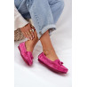 Moteriški Lygūs Klasikiniai Suede Mokasīnai S.Barski LR51-548 Fuksija | Mokasinai moterims | jai24.lt