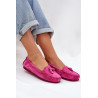 Moteriški Lygūs Klasikiniai Suede Mokasīnai S.Barski LR51-548 Fuksija | Mokasinai moterims | jai24.lt