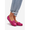 Moteriški Lygūs Klasikiniai Suede Mokasīnai S.Barski LR51-548 Fuksija | Mokasinai moterims | jai24.lt