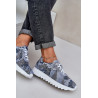 Zamšo Raštuoti Sportiniai Batai Ant Platformos Su Blizgučiais D&A LR51-635 Mėlyni | Kedai | jai24.lt