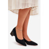Suede Lygūs Kulniukai Su Smailiais Pirštais Juodi Vinceza 66736 | Aukštakulniai | jai24.lt