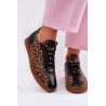 Moteriški Odiniai Sportiniai Bateliai Su Leopardo Raštu Laura 2935 Rudi | Kedai | jai24.lt