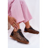 Moteriški Odiniai Sportiniai Bateliai Su Leopardo Raštu Laura 2935 Rudi | Kedai | jai24.lt