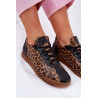 Moteriški Odiniai Sportiniai Bateliai Su Leopardo Raštu Laura 2935 Rudi | Kedai | jai24.lt