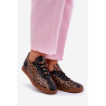 Moteriški Odiniai Sportiniai Bateliai Su Leopardo Raštu Laura 2935 Rudi | Kedai | jai24.lt