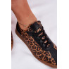 Moteriški Odiniai Sportiniai Bateliai Su Leopardo Raštu Laura 2935 Rudi | Kedai | jai24.lt