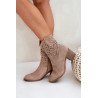 Moteriški Išgręžti Kaukazo Batai Su Kulnais Beige S.Barski HY51-125 | Auliniai batai moterims | jai24.lt
