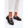 Lakuoti Moteriški Mokasinai Su Širdimi Juodi S.Barski HY51-379 | Mokasinai moterims | jai24.lt