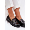 Lakuoti Moteriški Mokasinai Su Širdimi Juodi S.Barski HY51-379 | Mokasinai moterims | jai24.lt