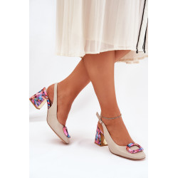 Odinės Moteriškos Basutės Su Kulnu D&A CR51-002 Bežinės 200493