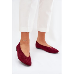 Klasikiniai Balerinos Iš Eko Suede Bordo Osallin 200512