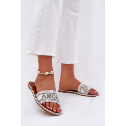 Moteriški Lygūs Šlepetės Su Papuošimu Juodos Dorfedi 200513