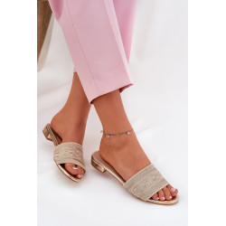 Moteriški Lygūs Sandalai Aukso Fexxy 200549